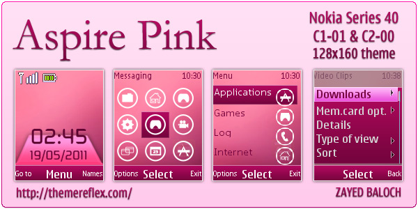 Aspire-Pink-C1-01-Theme-by-ZB C1-01 Pink themes