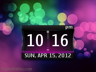 Sleek Purple Nokia flash lite screensaver for 320×240